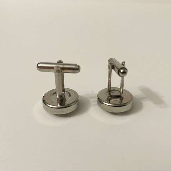 Vintage Lot of 6 Cufflinks Fabric Assorted Colours - Picture 16 of 16